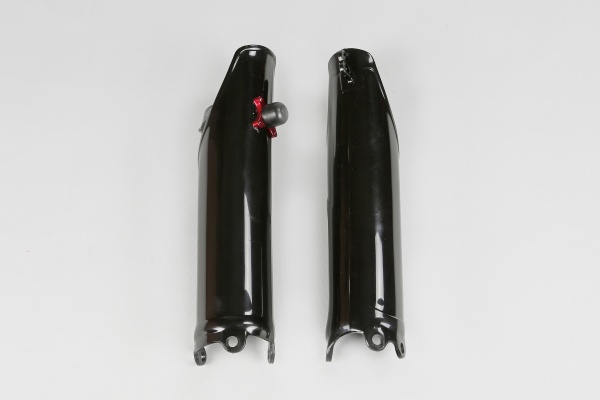 Fork Slider Protector + Quick Starter black for Honda CRF 250 R (2010-17) - CRF 450 R (2009-12)